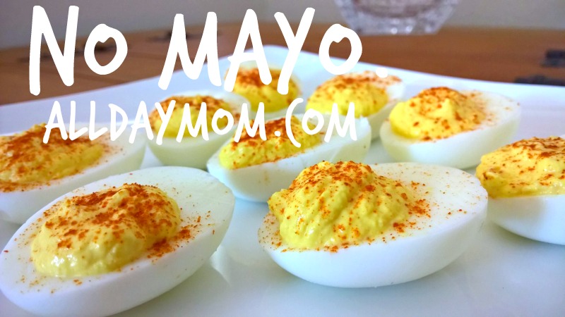 Spicy Deviled Eggs Without Mayonnaise